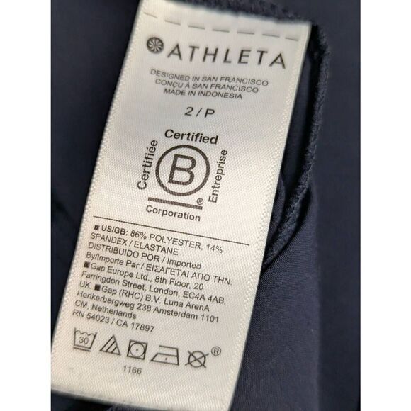 Athleta navy joggers size 2 Petite - Picture 6 of 8